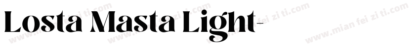 Losta Masta Light字体转换